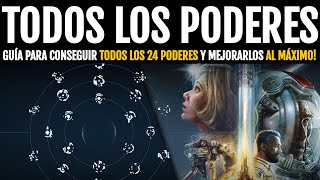 CÓMO CONSEGUIR TODOS LOS 24 PODERES y MEJORARLOS AL MÁXIMO Guía de Templos Completa  Starfield [upl. by Anidam]