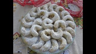 Vanillekipferl Christmas Almond Crescent Cookies [upl. by Kerri760]