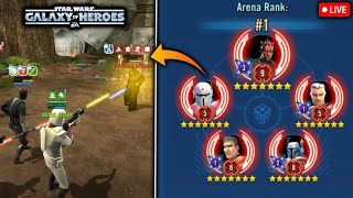 Climbing to 1 with Maul and Imperial Super Commando Rework  Grand Arena  SWGoH [upl. by Winston]