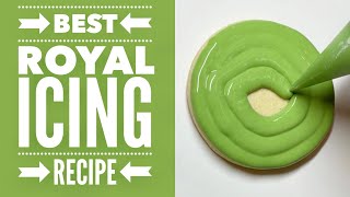 How to make the BEST tasting royal icing with meringue powder stepbystep recipe instructions [upl. by Enomed96]