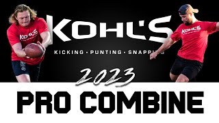 2023 Pro Football Combine  Final Competitions  Kohls Kicking Punting Long Snapping [upl. by Rebna143]