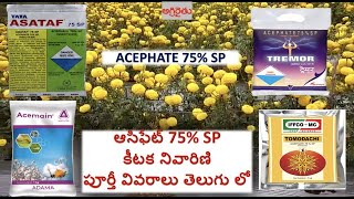 Acephate 75  SP insecticide అస్ఫేట్ 75 ఎస్పి detail in Telugu [upl. by Charin131]