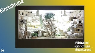 Das Bartagamen Terrarium Rückwand und Einrichtung Video 004 [upl. by Harts]