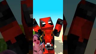 Me Deadpool amp Wolverine Minecraft Animation gaming minecraftshorts reaction shorts minecraft [upl. by Felizio]