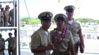 CPO Pinning Ceremony Aboard Mighty MO [upl. by Paige]