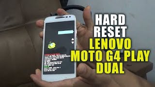 RESET LENOVO MOTO G4 PLAY DUAL XT1601  Resetear  Restaurar  Hard Reset [upl. by Aivonas359]