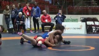 2016 CDN JR NAT FW48kg Farrantina Gatta Brock vs Tania Blanchard Acadie [upl. by Hax331]