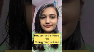 Housemaid’s knee Vs Clergyman’s Knee Subscribe for more such information [upl. by Esiuol]