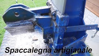 7 Spaccalegna artigianale autocostruito Fai da te  Selfbuilt log splitter [upl. by Nomor]