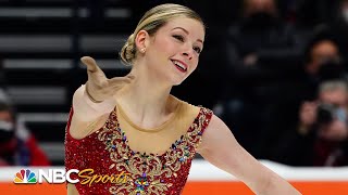 Gracie Gold delivers emotional comeback free skate at Nationals  NBC Sports [upl. by Merceer90]