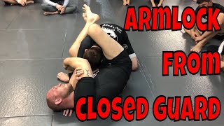 Armlock from closed guard [upl. by Barthel303]