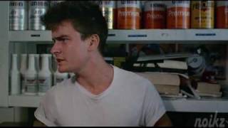 The Boys Next Door  Gas Station Scene  Charlie Sheen amp Maxwell Caulfield 1985 [upl. by Settera]