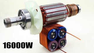 AC Voltage Stabilizer 220V Capacitor Motor Armature Copper Coil Systematic Power Generator [upl. by Harret]