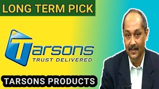 TARSONS PRODUCTS LIMITED  EXPERT OPINION ON TARSONS PRODUCTS  TARSONS PRODUCTS TARGET  TARSONS [upl. by Wilsey]