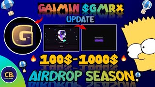 Gaimin Airdrop  Gaimin Airdrop Update  How to Claim GMRX token [upl. by Spalla]