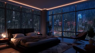 Spend The Night In An Exclusive Luxury amp Rain on Window Sounds sleep study relax [upl. by Pathe]