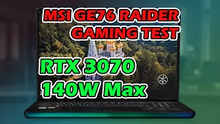 Gaming Test MSI GE76 Raider 10UG with RTX 3070 [upl. by Gualterio507]