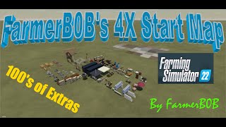 FarmerB0Bs 4X Blank Start Map for FS22 Get it now and make your own 4Km Map [upl. by Giacomo]