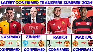 ZIDANE TO MAN UNITED🔥 LATEST CONFIRMED TRANSFER NEWS SUMMER 2024 MARTIAL TO FLAMENGO [upl. by Ellett950]