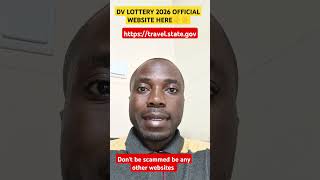 DV LOTTERY 2026 Official Website for Entry dvlottery dv dv2026 [upl. by Eseret]