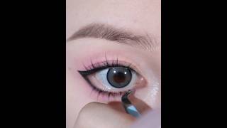 Eyeliner tutorial for beginners eyeliner makeuptutorial makeup eyemakeup koreanmakeup [upl. by Hatch573]