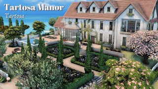 Tartosa Manor  Sims 4  Stop Motion Build  No CC [upl. by Fife]