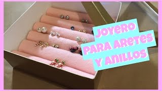 DIY Una forma súper fácil de hacer un joyero para aretes y anillos [upl. by Anema273]