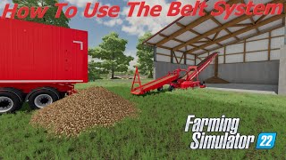 How To Use the Belt System Augers and Meridian Silos  Farming Simulator 22 [upl. by Nnaear745]