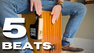 5 beats on the CAJON with HECK STICK attached [upl. by Gilder]