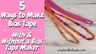 HOW TO SEW DOUBLE FOLD BIAS TAPE [upl. by Ahsekan]