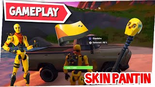 FORTNITE  GAMEPLAY NOUVEAU SKIN PANTIN  pioche caboche   Dummy skin gameplay fortnite [upl. by Lesya]