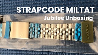 Strapcode Miltat Jubilee Bracelet Unboxing [upl. by Bonne]