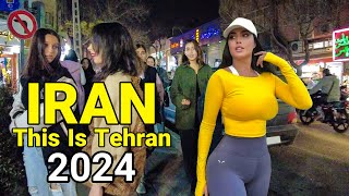 This Is Tehran 🇮🇷 IRAN 2024 Night Walk Vlog ایران [upl. by Dihsar]