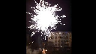 New Year BIG FIREWORK Silvester Berlin Hohenschönhausen Germany  Triplex 869  75Kg Battery [upl. by Roselane]