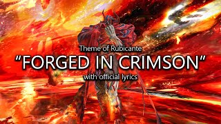 quotForged in Crimsonquot Rubicante Theme with Official Lyrics  Final Fantasy XIV [upl. by Anaibaf]