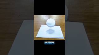 Cara menggambar bola ilusi 3D😱 youtubeshorts 3d menggambardanmewarnai [upl. by Janyte224]