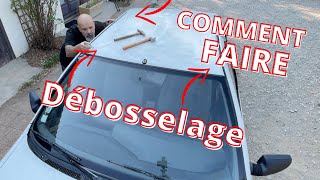 COMMENT DEBOSSELER un toit peugeot 405 [upl. by Yborian]