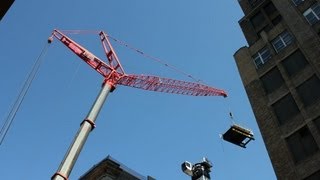 Liebherr LTM 1500 Installing Tower Crane [upl. by Elfrida743]