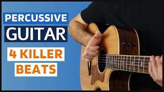 Strum amp Drum Part 2  4 Killer Beats for Percussive Guitar [upl. by Akemej]