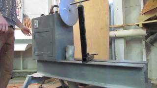 Large Homemade Bowl Turning Lathe WNarration [upl. by Anallise448]