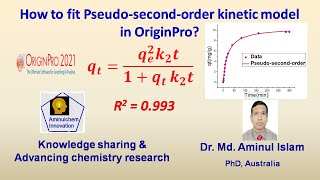 Pseudo second order kinetic model fitting in origin [upl. by Roosevelt727]