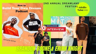 BuildYourOwnDreams interview Erinn and Brandon at Dreamland Festival [upl. by Ydnamron]