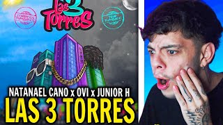 REACCIÓN Natanael Cano x Ovi x Junior H  Las 3 Torres Official Video [upl. by Otsugua]