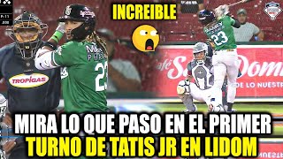 Así fue el PRIMER TURNO de FERNANDO TATIS JR en su DEBUT en LIDOM con Estrellas Orientales ESTO PASO [upl. by Gnik267]