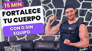 Ejercicios Para Fortalecer El Cuerpo  Con o Sin Equipo [upl. by Mcdade]