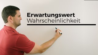 Erwartungswert in der Wahrscheinlichkeit einfache Version Unterstufe  Mathe by Daniel Jung [upl. by Arliene]