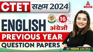 CTET Classes 2024  CTET English Previous Year Question Paper 16 By Nidhi Arora [upl. by Suitangi611]