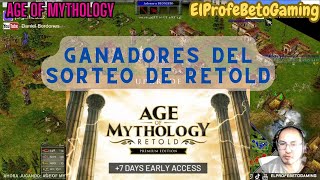 SORTEO de primeras 5 versiones de RETOLD  Age of Mythology  El Profe Beto Gaming [upl. by Marelda59]