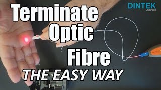 How to Terminate Optic Fibre the Easy Way including my 3 tips SC Connector and splice [upl. by Mackintosh639]