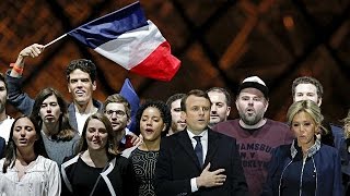 Frankreichwahl Sieger Emmanuel Macron will das Land mit Liebe und Begeisterung wieder versöhnen [upl. by Migeon673]